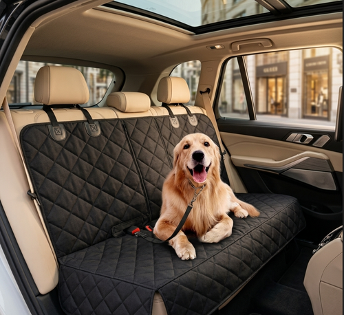 Dog Car Seat Cover – Waterproof Pet Back Seat Protector