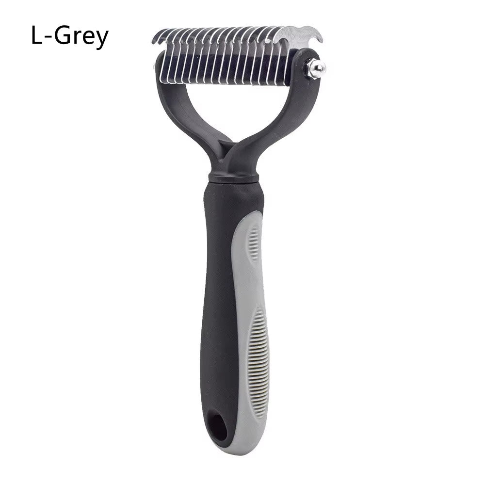 New Hair Removal Comb for Dogs Cat Detangler Fur Trimming Dematting Brush Grooming Tool for Matted Long Hair Curly Pet